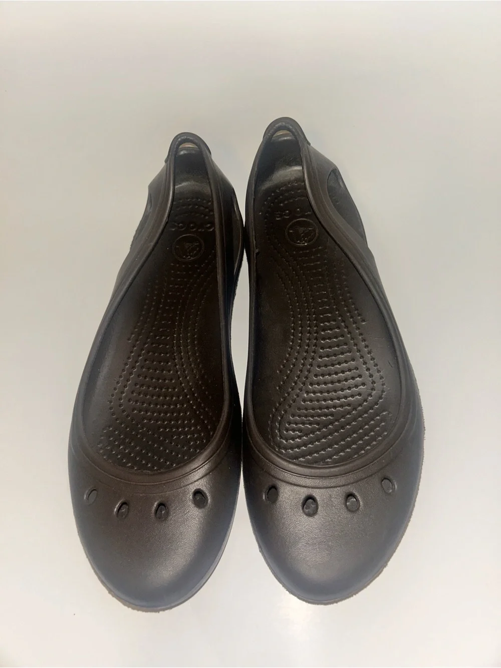 CROCS Women's Brown Slip-On Kadee Flats